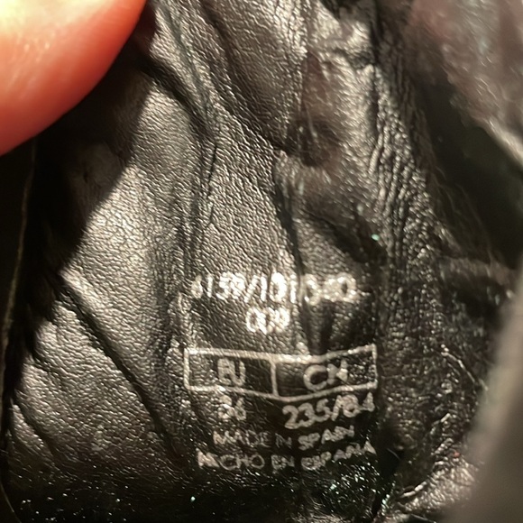 🥾Zara Black Leather Studded, Rhinestone Boots - Picture 6 of 15